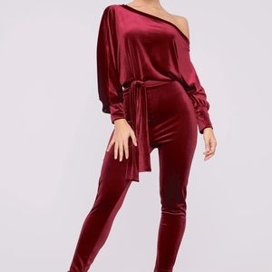 Windsor Burgundy Jumpsuit